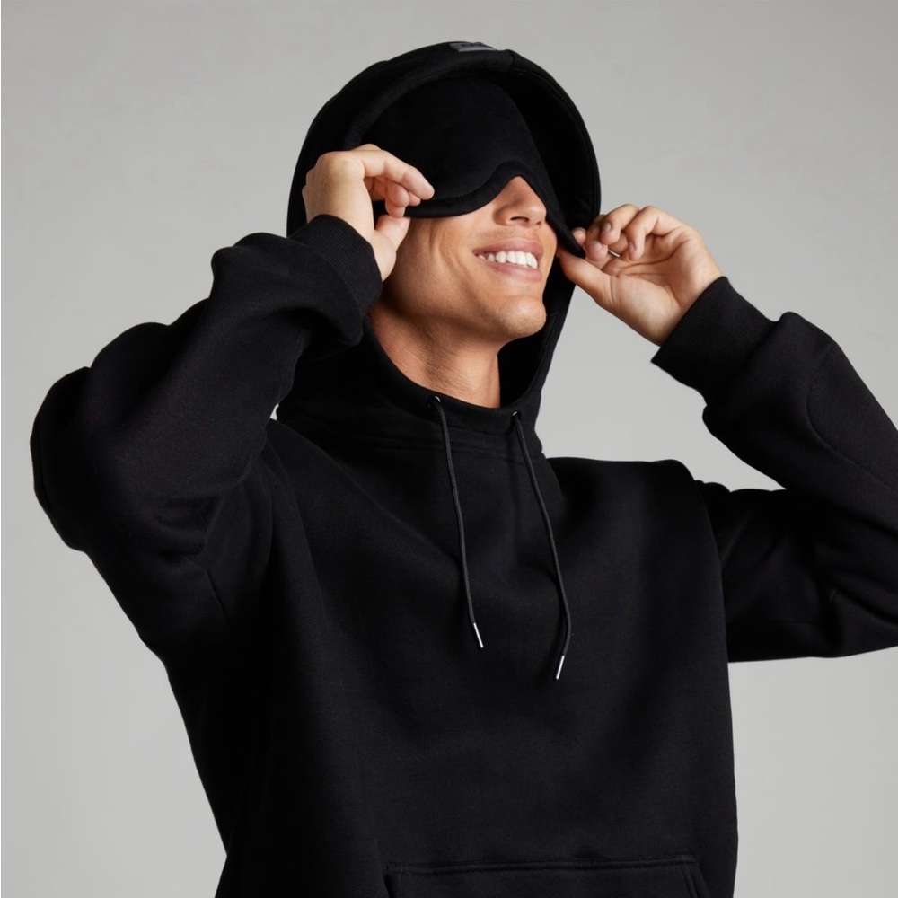 Comfrt Airplane Mode Travel Hoodie with eye mask 3 sizes unisex SOLD OUT